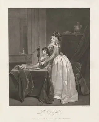 L'Optique (The Optical Viewer), by Frédéric Cazenave, ink, 1793