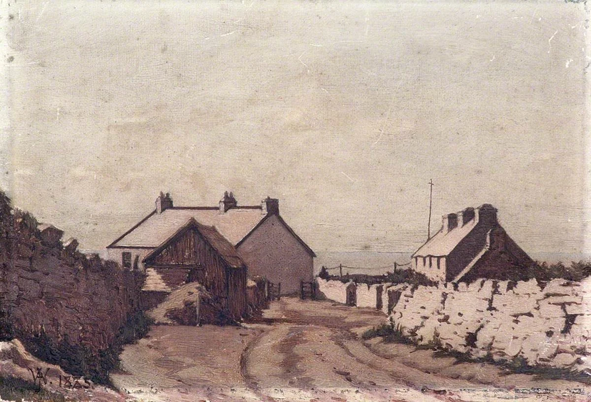 Road to Worm's Head Cottage, Gower, detail