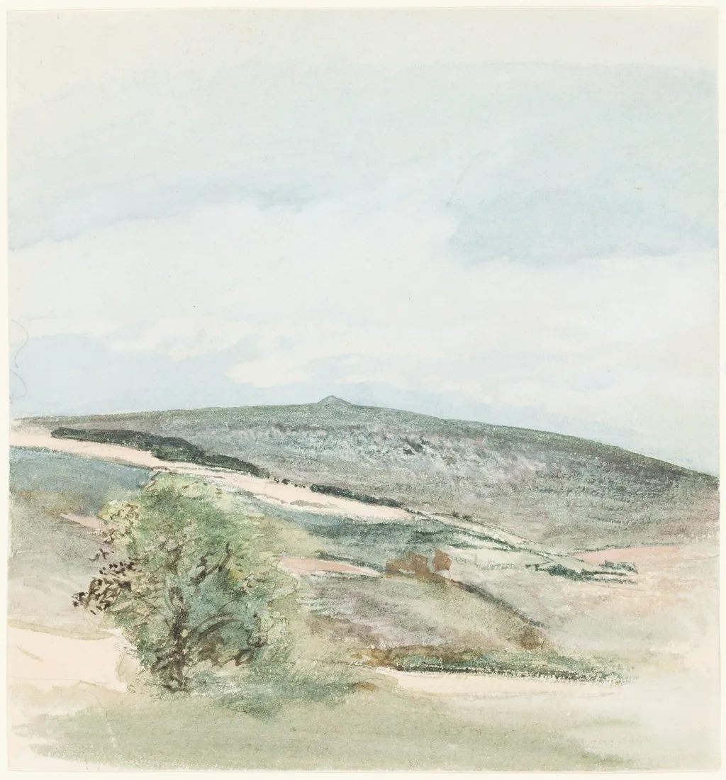 A Heath in Sussex, by William Collins, graphite, 1812