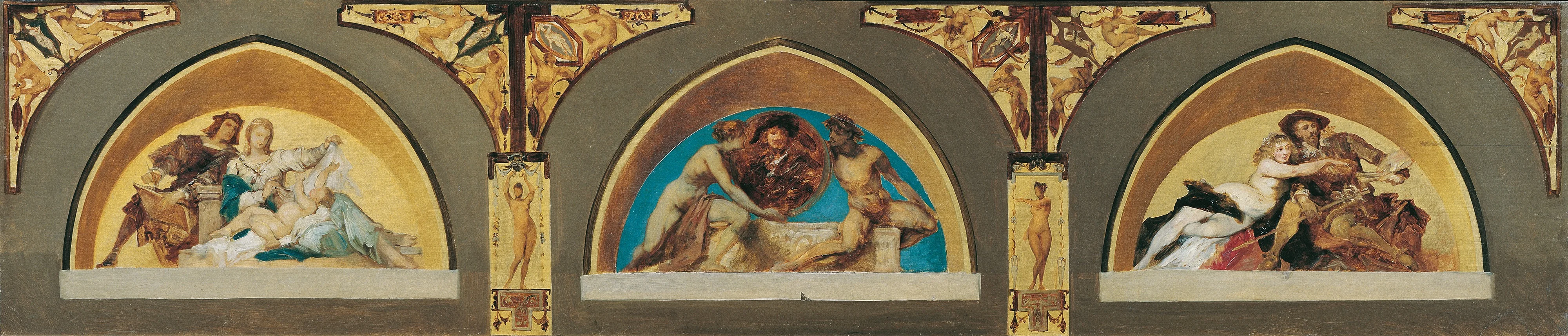 Raffael, Rembrandt, Rubens, detail