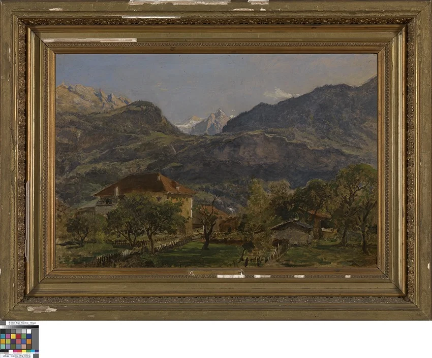 Berglandschap bij Appenzell, detail