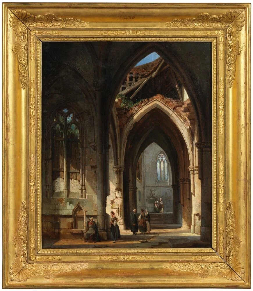 Interior from the Church Saint Thibault in Bourgogne, detail