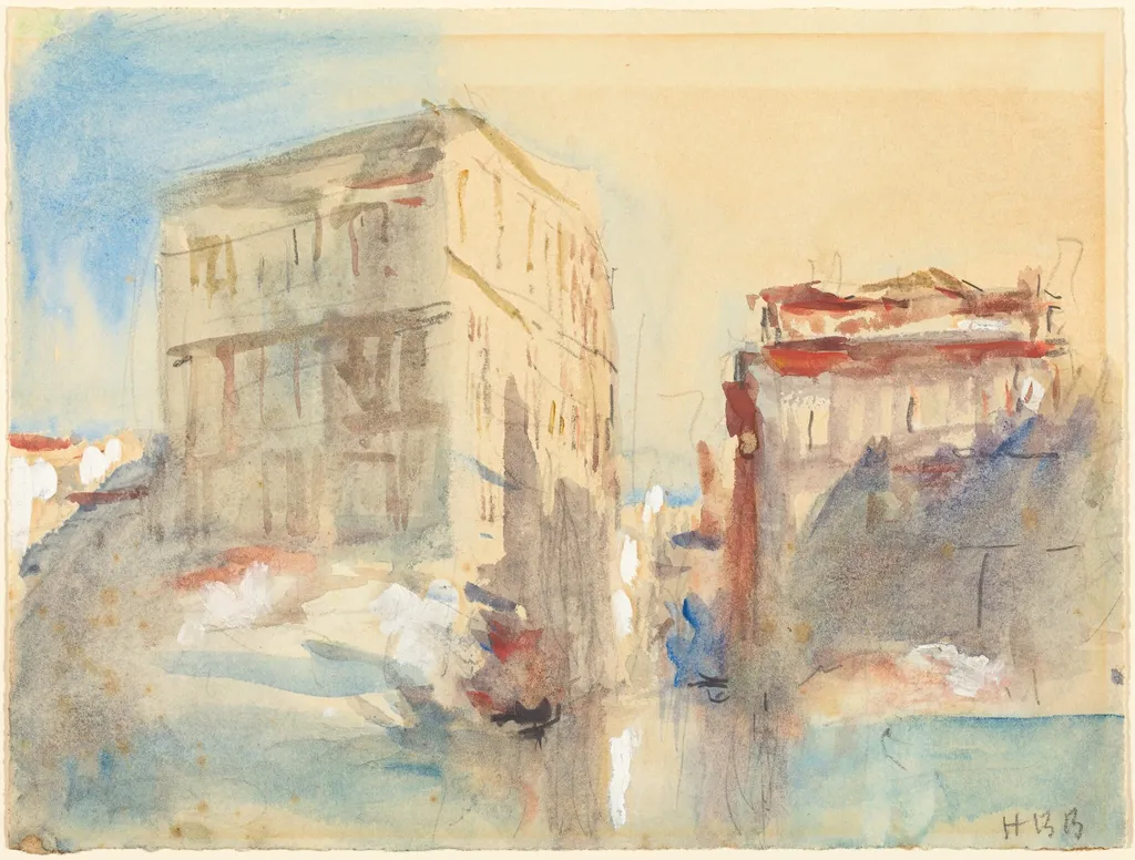 Palaces on the Grand Canal in Venice, by Hercules Brabazon Brabazon, gouache, 1864