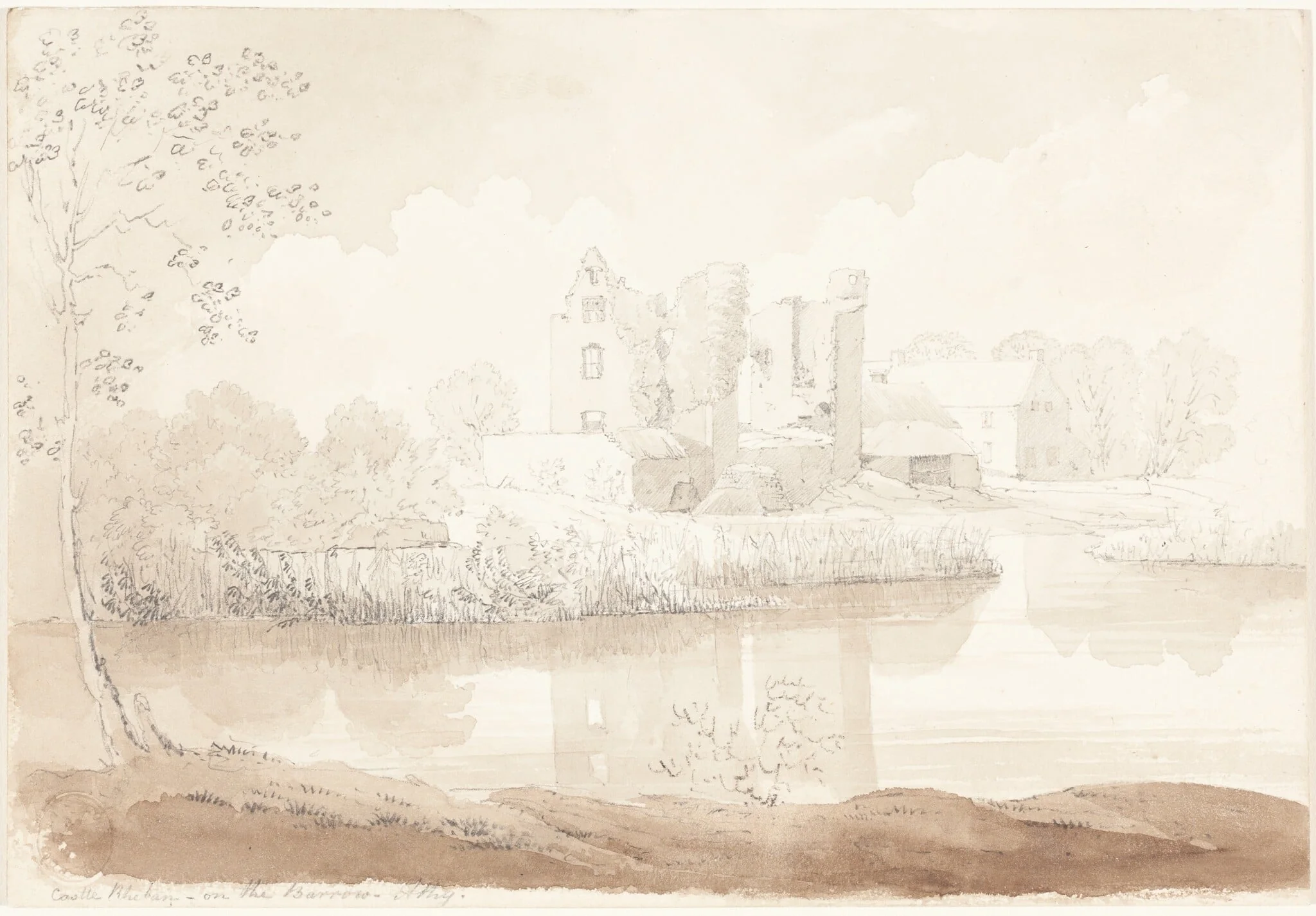 Castle Rheban on the River Barrow, Athy, detail