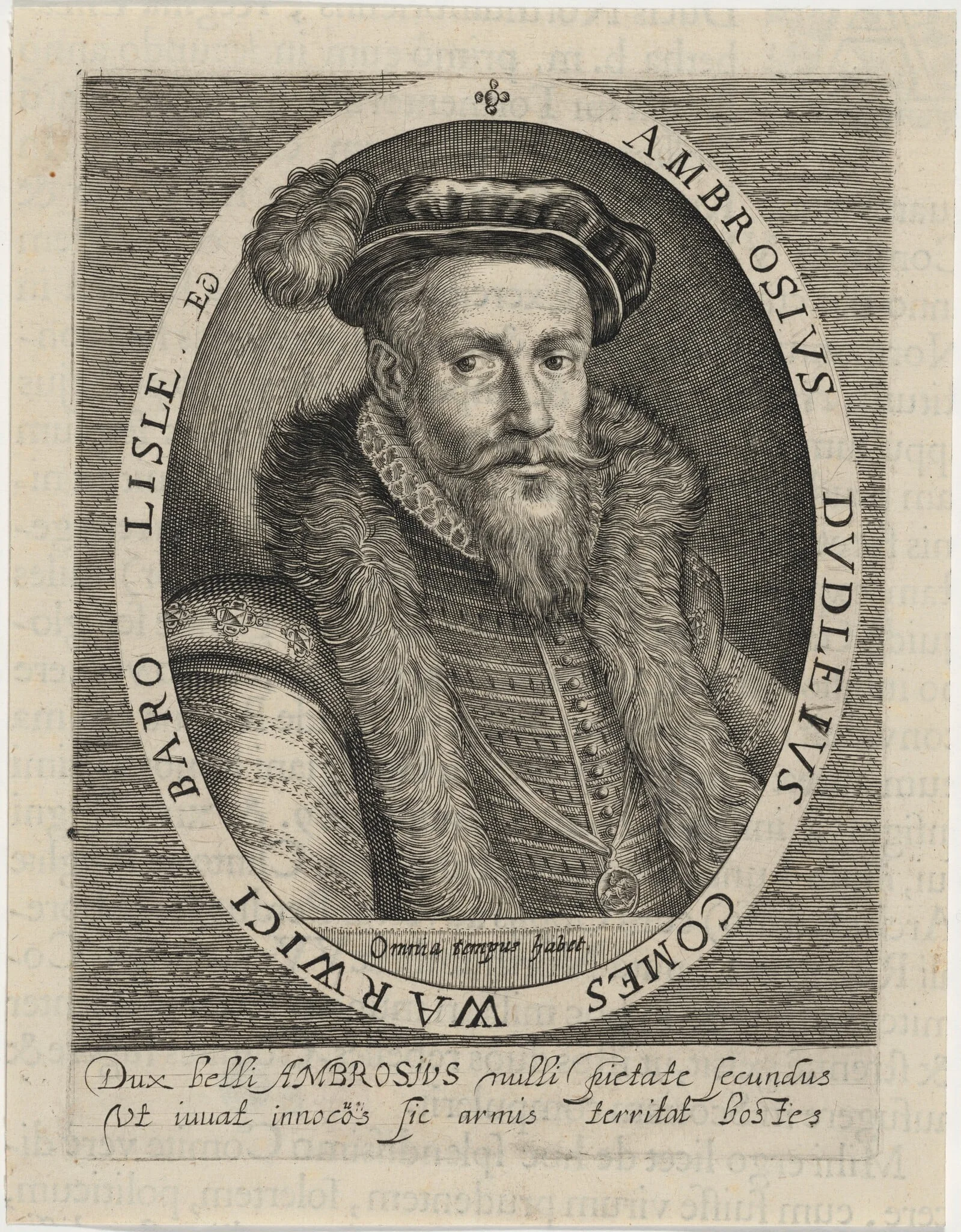 Ambrose Dudley, Earl of Warwick, detail
