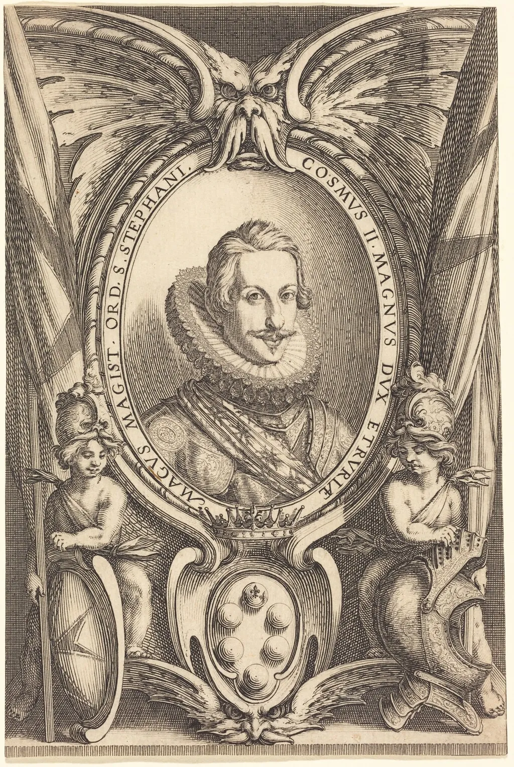 Cosimo II de' Medici, Grand Duke of Tuscany, by Jacques Callot, ink, 1621