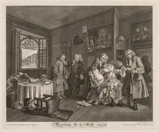 Marriage à la Mode:  The Death of the Countess, by William Hogarth, 1745