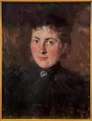 Felicia Kirchdorffer, die Nichte des Künstlers, by Wilhelm Leibl, oil, 1898