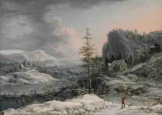 A Winter Scene, by Jan Griffier, unspecified, 1700