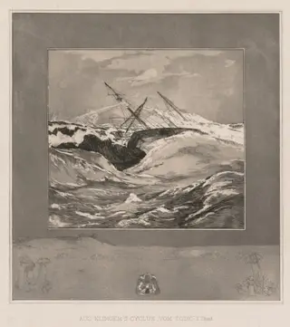 Sea, by Max Klinger, 1889