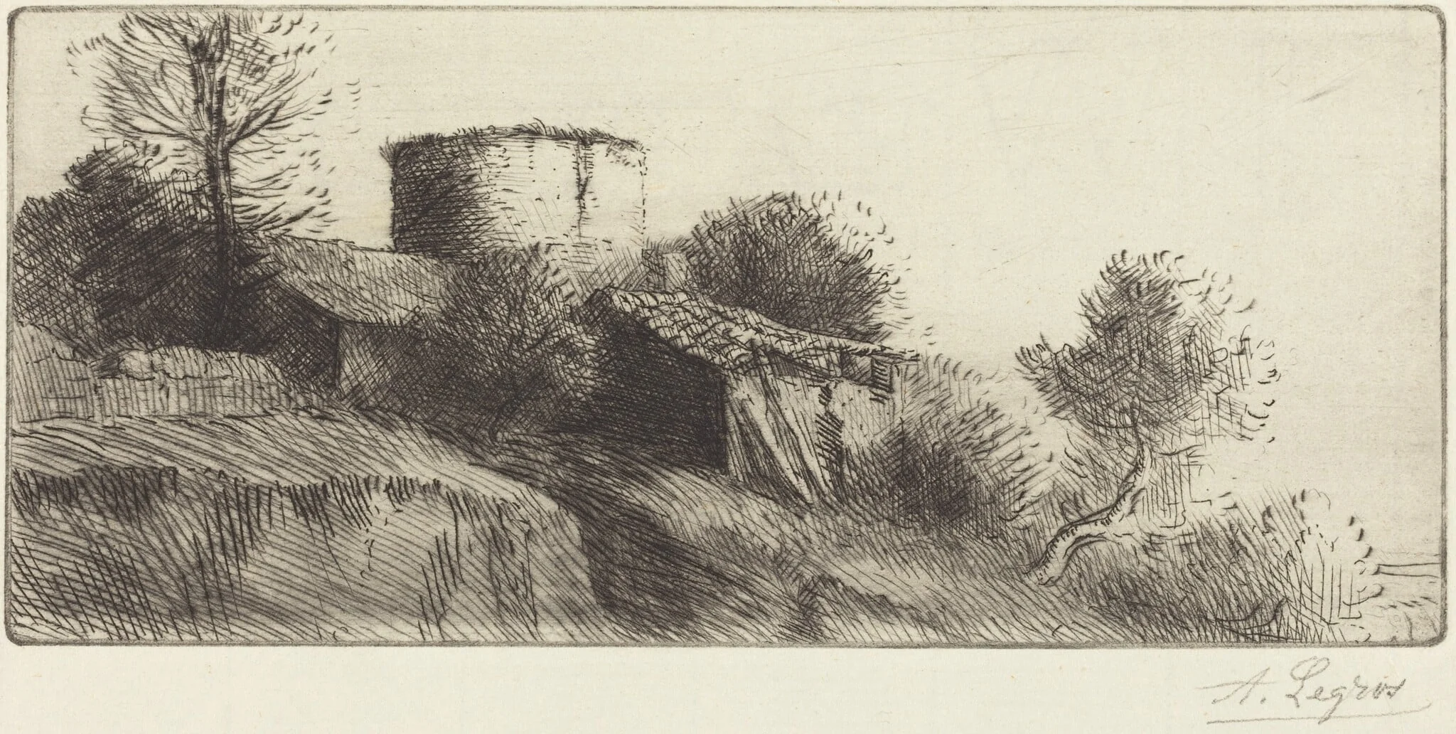 Pigeon Tower (La tour aux pigeons), detail