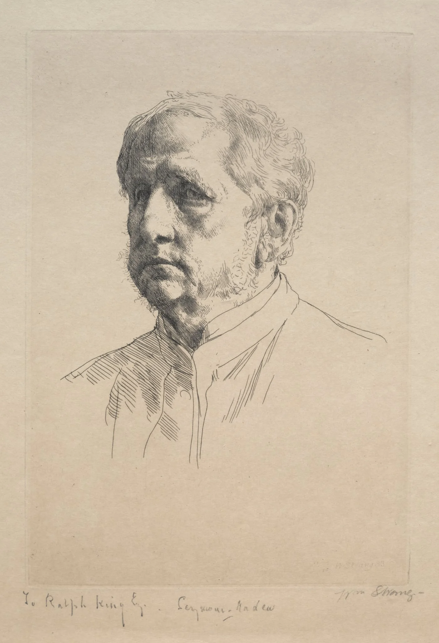 Sir Francis Seymour Haden, detail