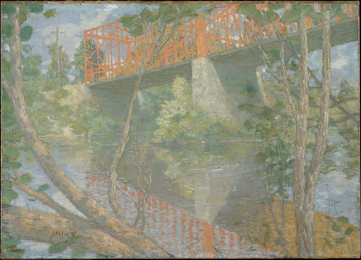 The Red Bridge, detail