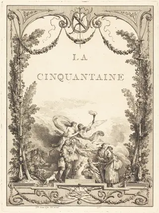 La cinquantaine, by Jean-Michel the Younger Moreau, ink, 1771
