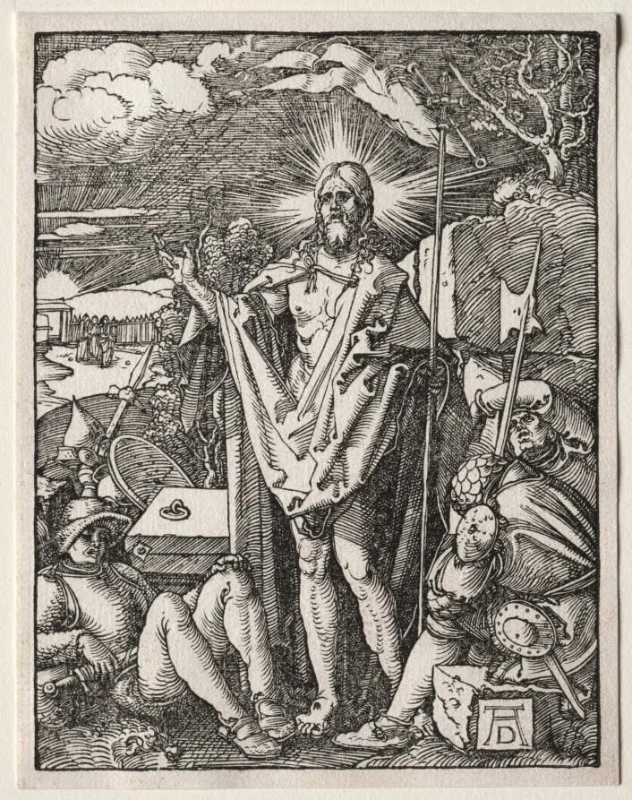 The Small Passion: The Resurrection, detail