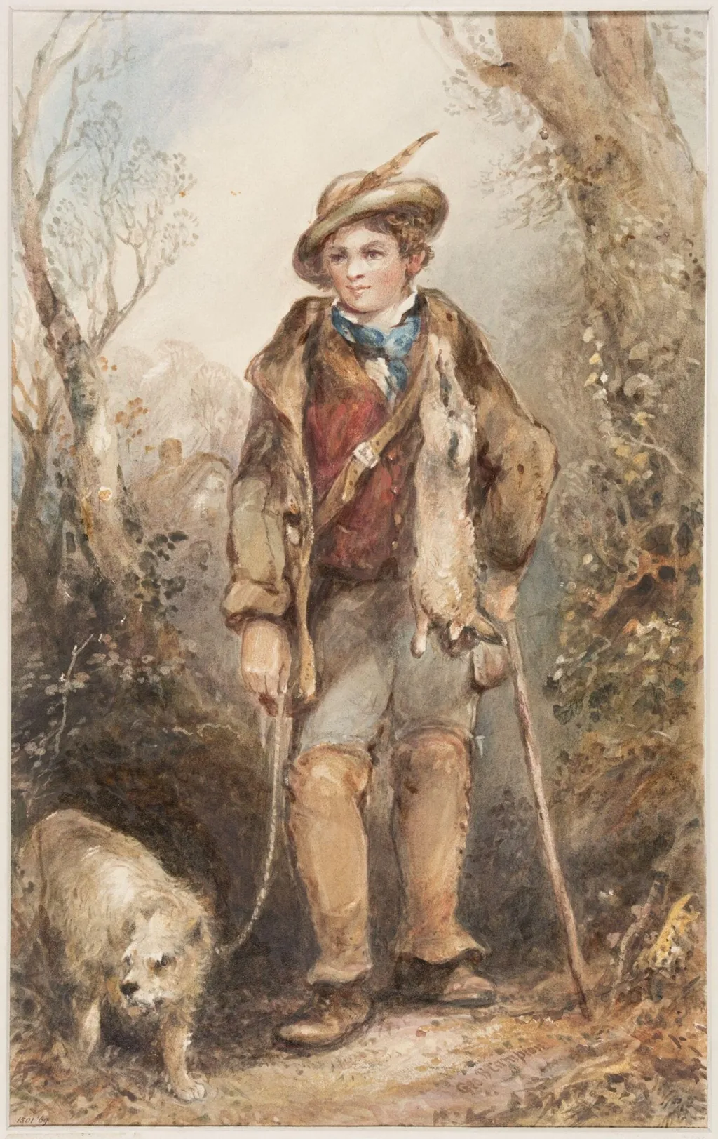 Boy with Rabbits, by Campion, 1825