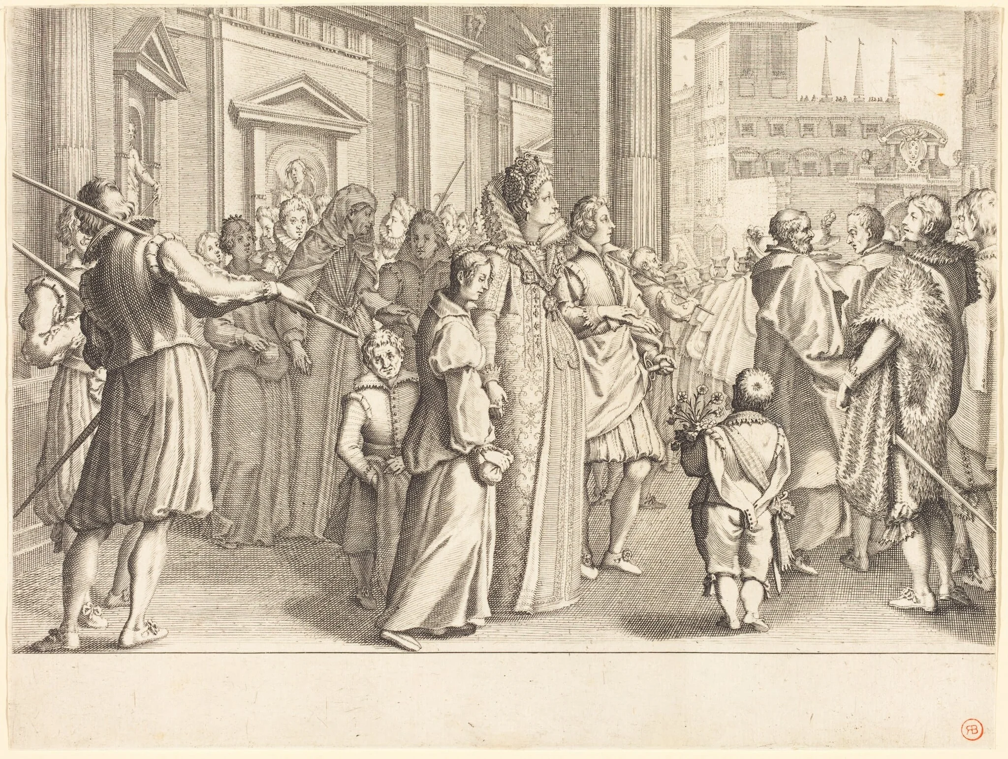 Grand Duchess at the Procession of the Young Girls, detail