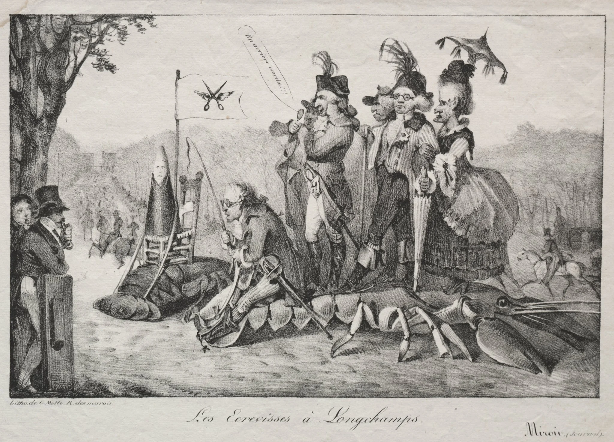 The Crayfish of Longchamps, detail