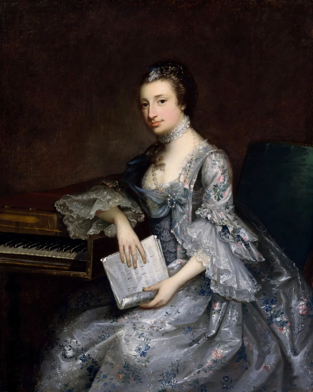Sarah Harding, by John Astley, oil, 1758