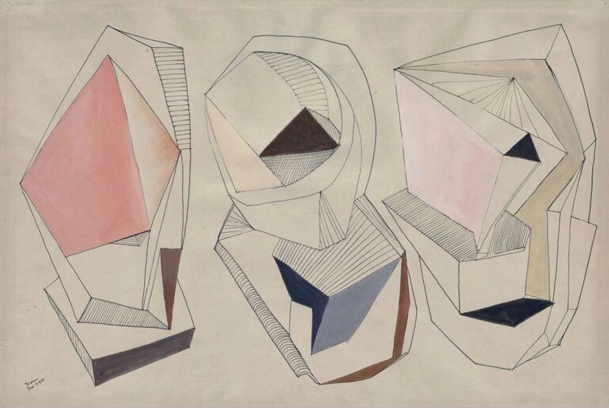 Three Forms, detail