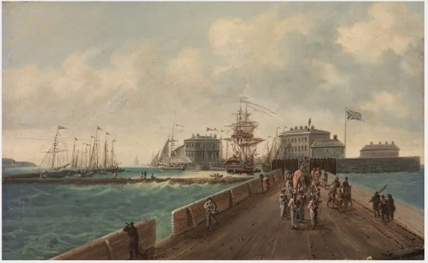 A View of the Pideon House, Dublin, detail