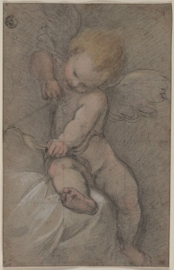Cupid Drawing His Bow, detail