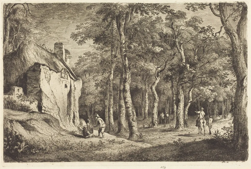 Entree de Foret, by Jean-Jacques de Boissieu, ink, 1772