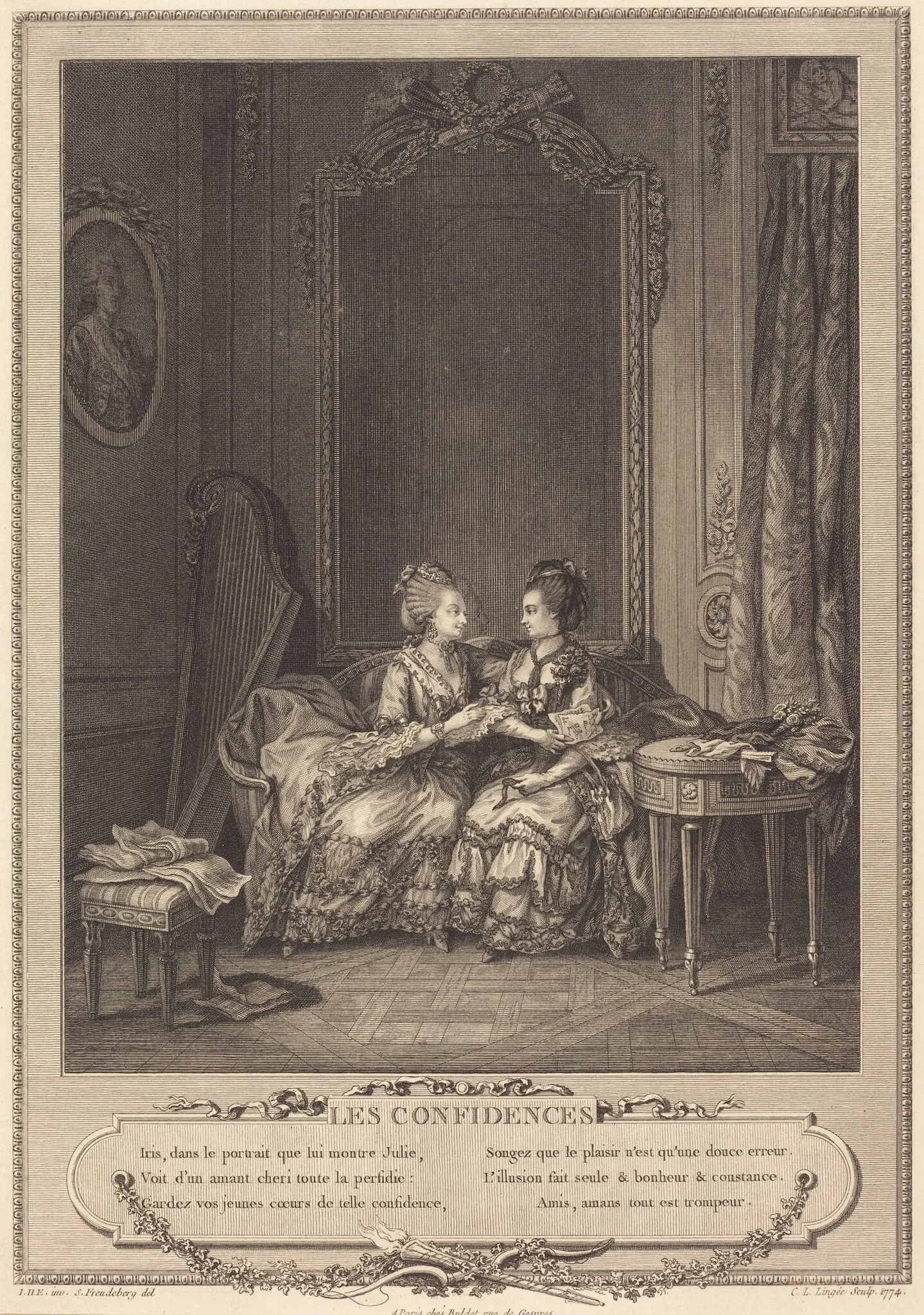 Les confidences, detail