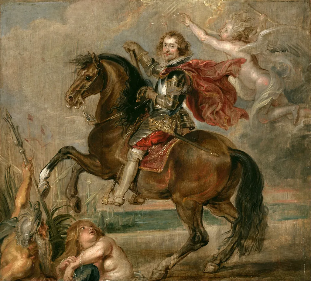 Equestrian Portrait of the Duke of Buckingham, by Peter Paul Rubens, oil, 1625