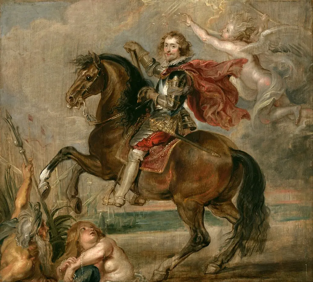 Equestrian Portrait of the Duke of Buckingham, by Peter Paul Rubens, oil, 1625