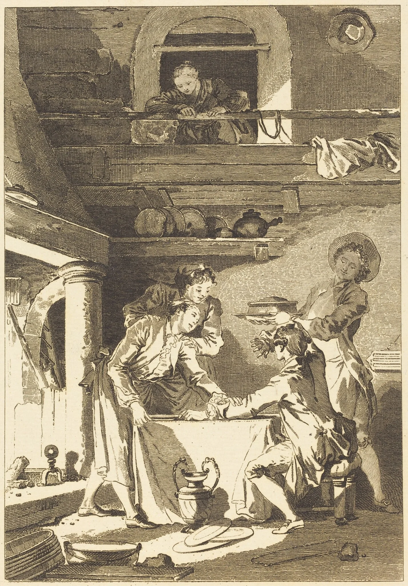 Le pate d'anguilles, detail