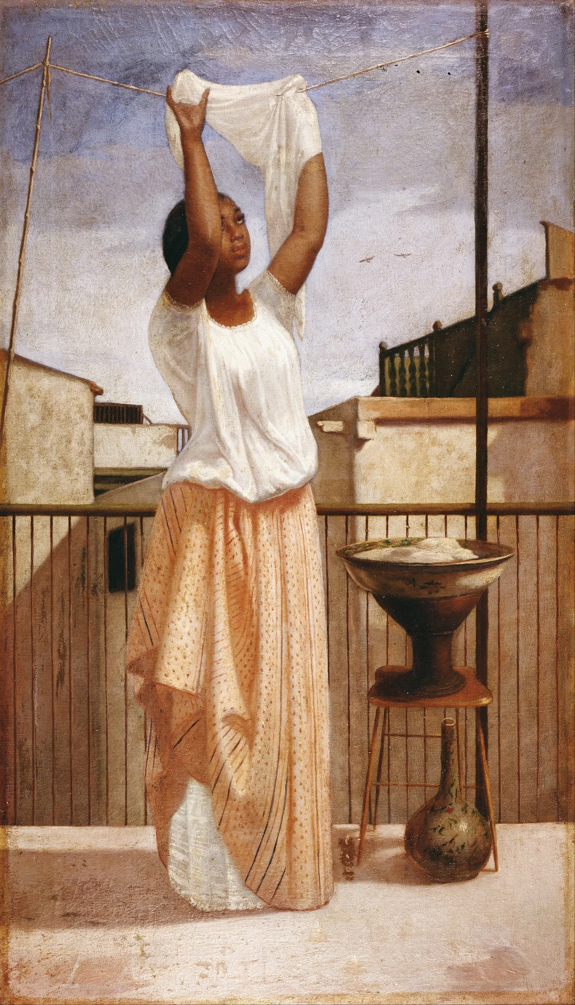 The Laundress, detail