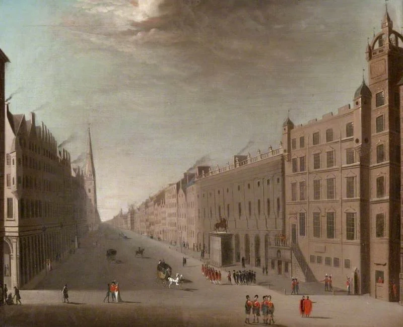 Trongate, Glasgow, Looking West from Glasgow Cross (after the Foulis Academy), detail