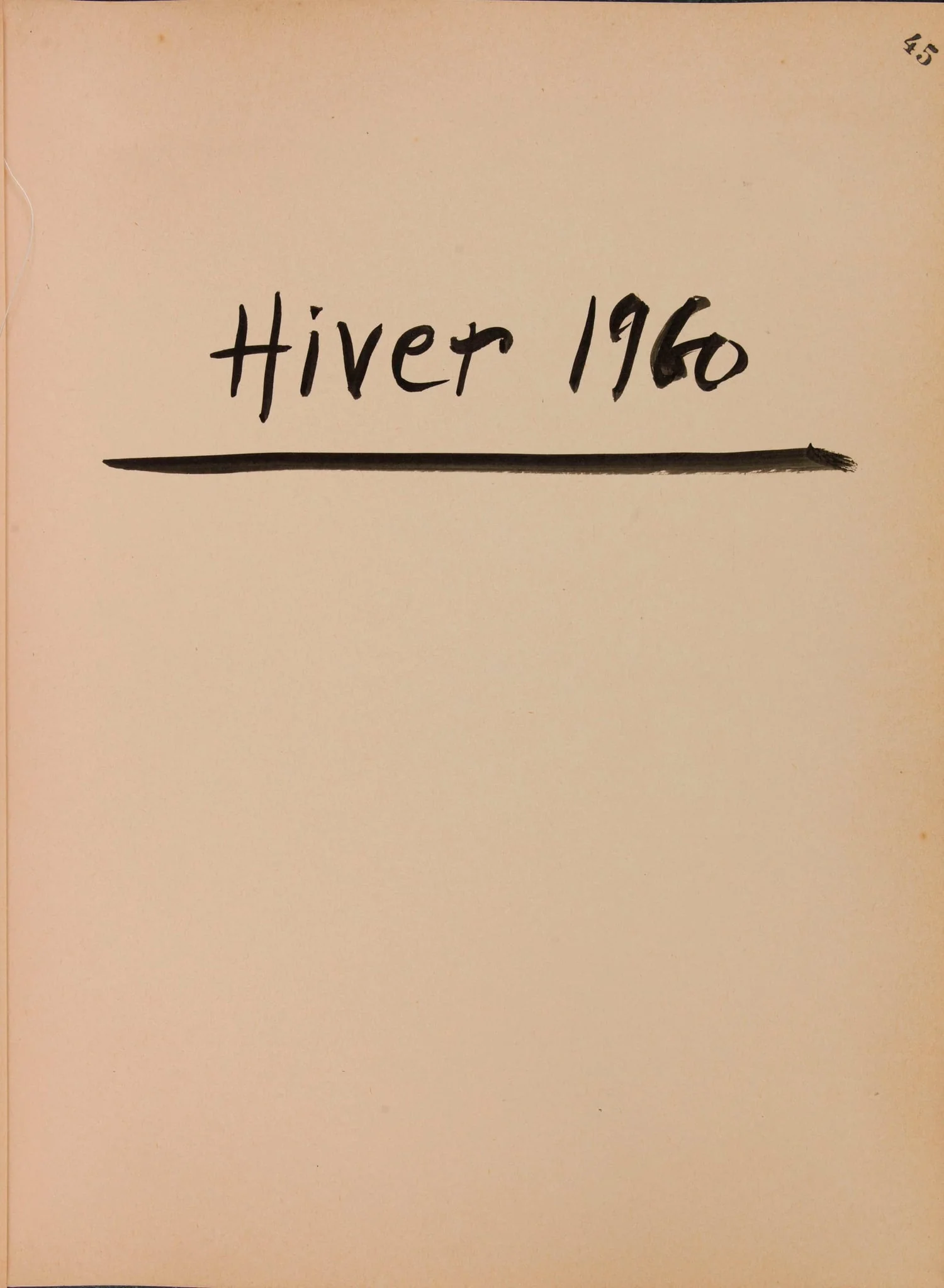 Hiver 1960, detail