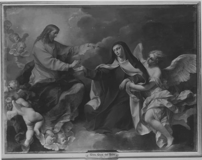 Stigmatisation der hl. Maria Magdalena Pazzi, detail
