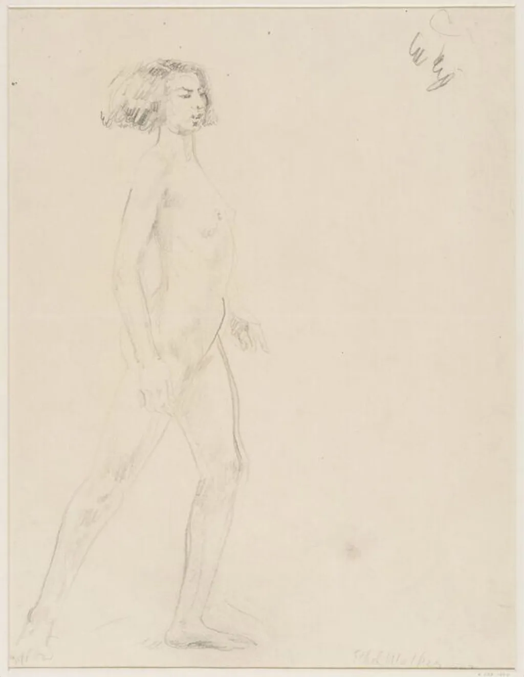 Study for the central figure in 'To the Land of Ecstasy', by Ethel Walker, 1927
