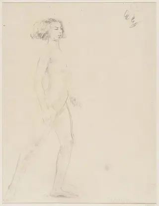Study for the central figure in 'To the Land of Ecstasy', by Ethel Walker, 1927