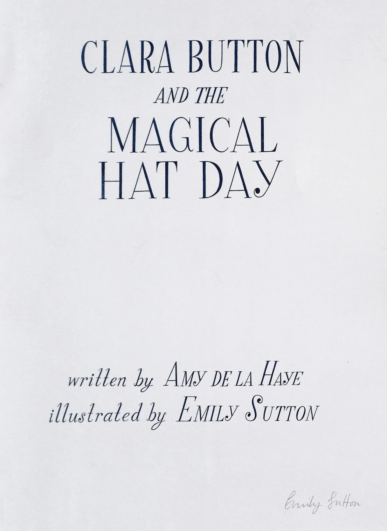 Title Page, detail