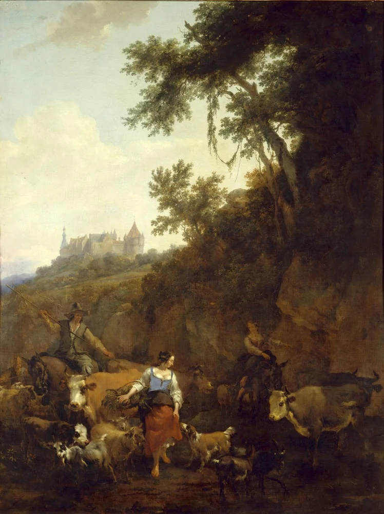 Landscape with Castle Bentheim, detail