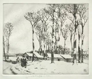 Sur la Neige (Harold Wood, near Romford), by William Lee Hankey, 1919