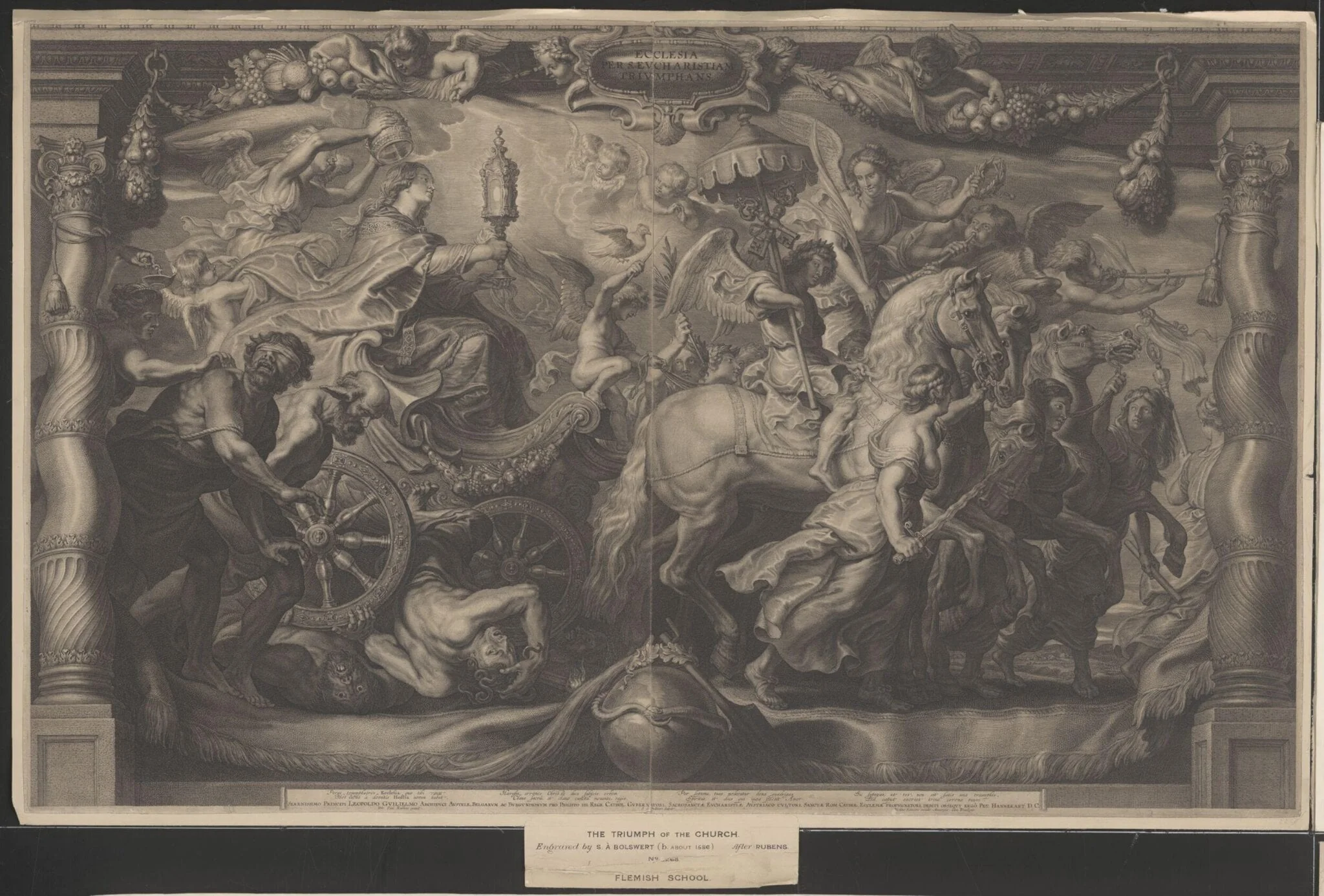 Triumph of the Church, detail