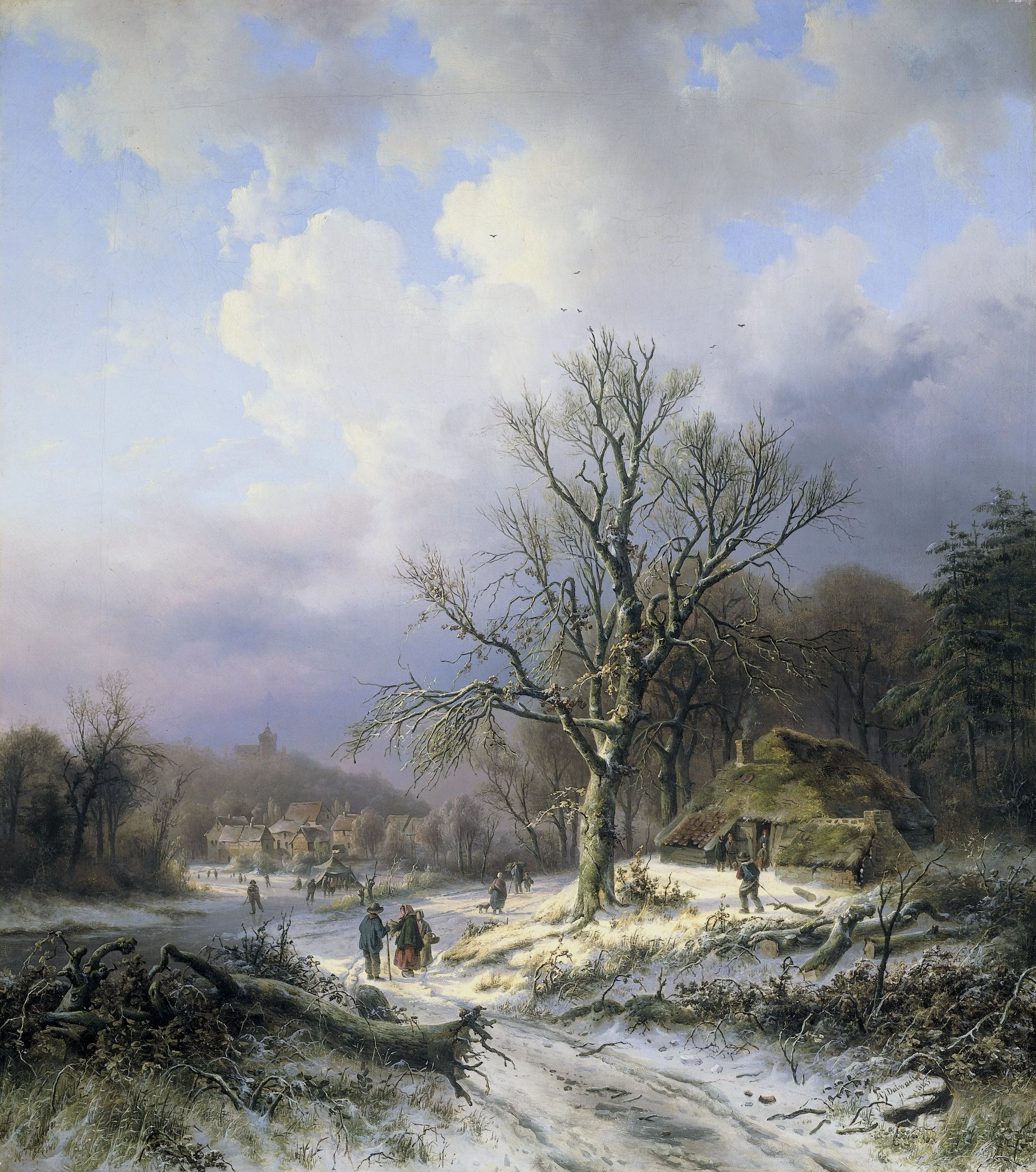 Snow landscape, detail