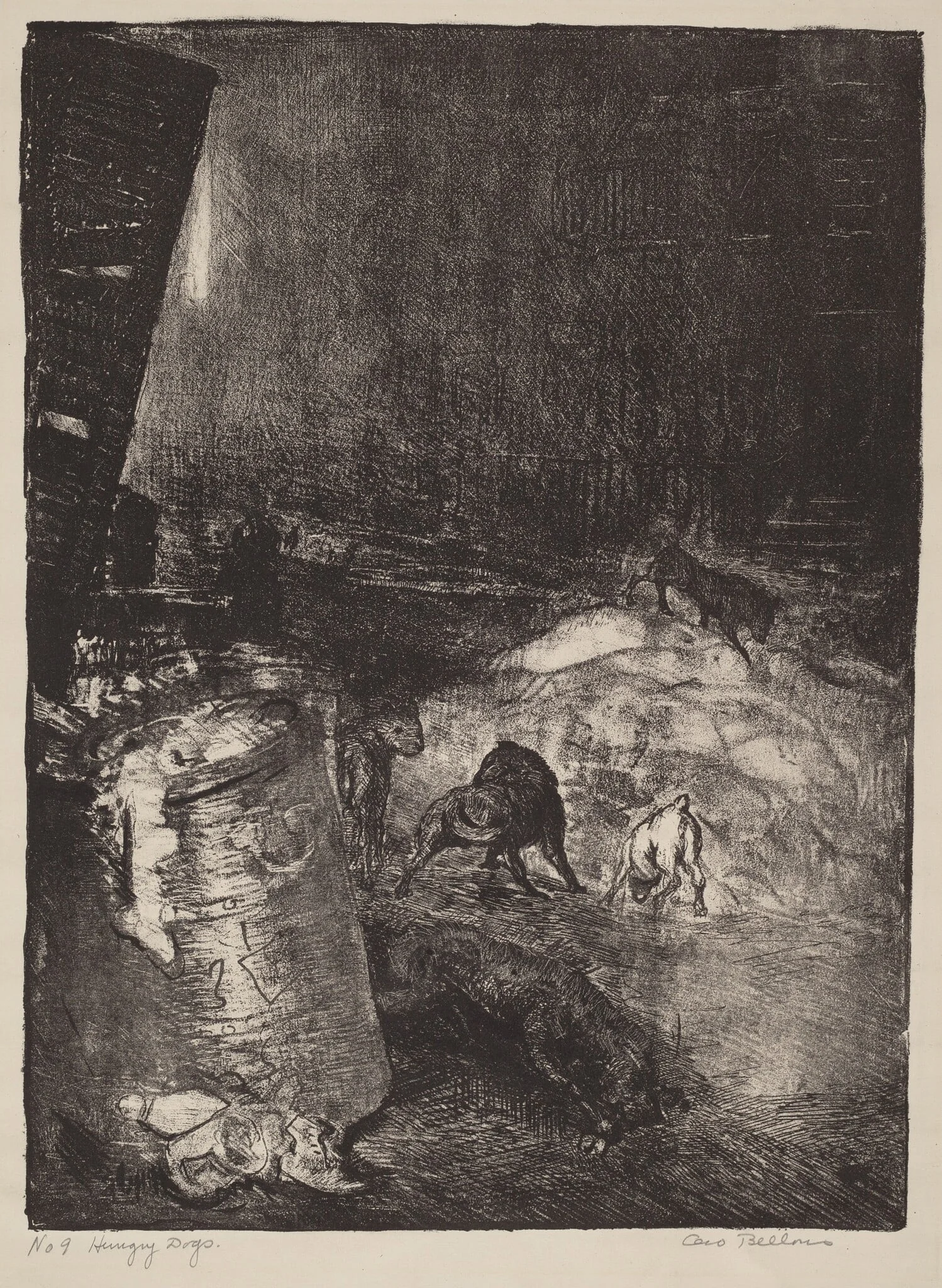 Hungry Dogs, second stone, detail