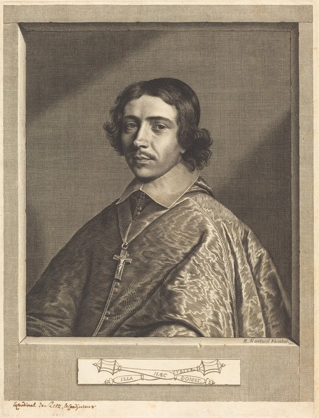 Cardinal de Retz, by Robert Nanteuil, ink, 1650