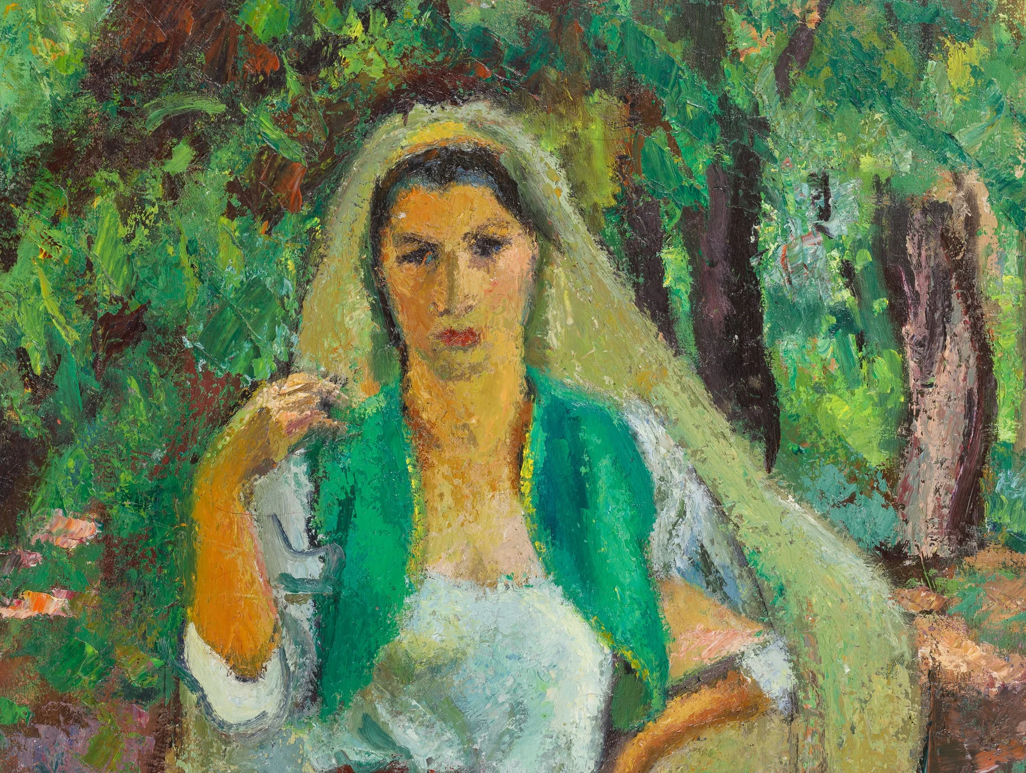 Turcoaică în plein-air - Paulina, detail