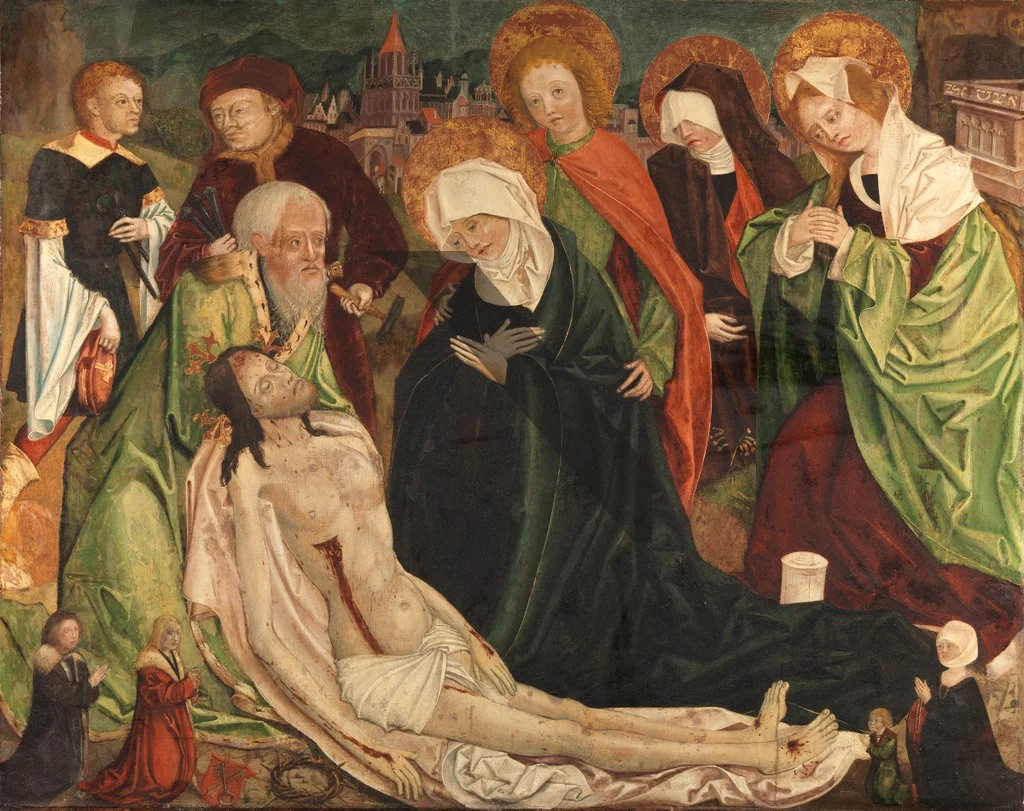The Lamentation of Christ, detail