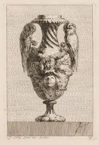 Suite of Vases:  Plate 15, by Jacques François Saly, 1746