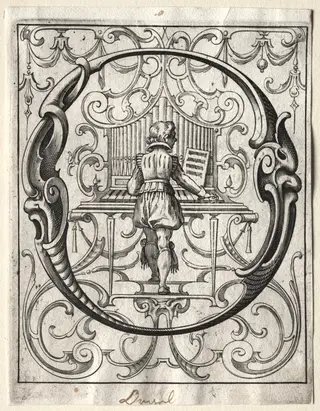 New ABC Booklet:  O, by Lucas Kilian, 1627