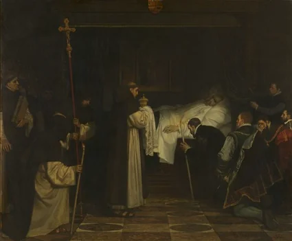 The death of Charles V, detail