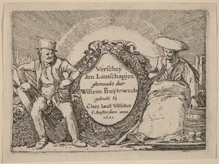 Title Plate, by Willem Buytewech, ink, 1621